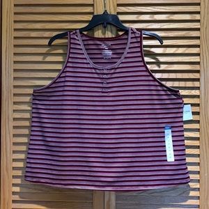 Ruby stripe tank top - XXL - brand NWT